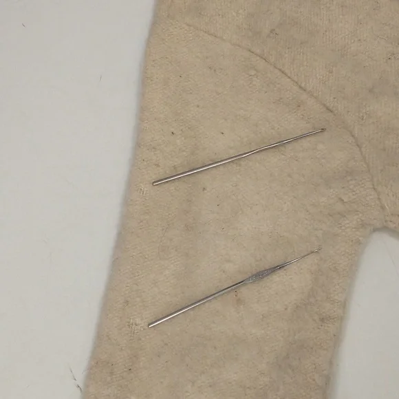 Vintage 70s Wool Jacket Love Birds Hand Crafted South American Woven w Fringe - Picture 12 of 16